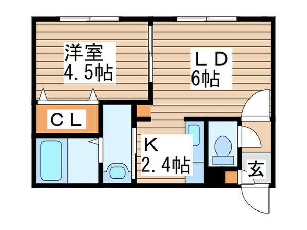 グランセ八軒の物件間取画像